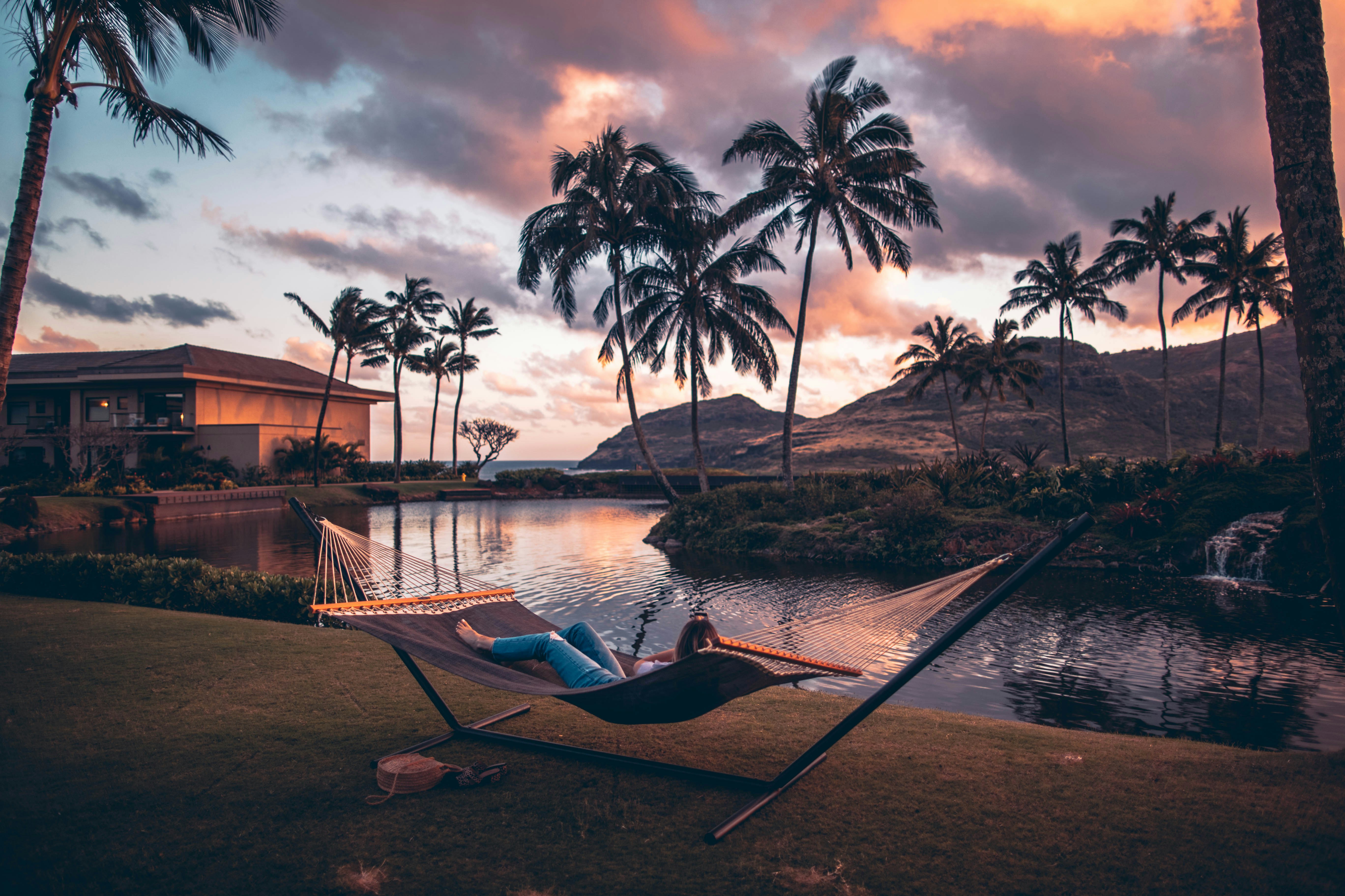 Calm peaceful relaxation scene